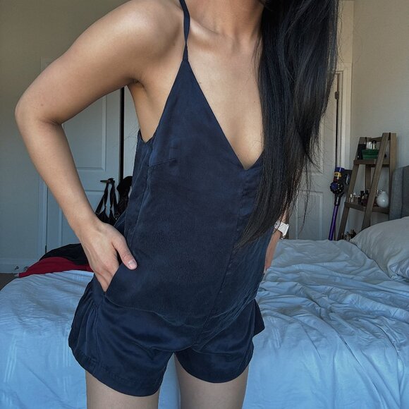 Lunya Washable Silk Romper - Picture 2 of 2